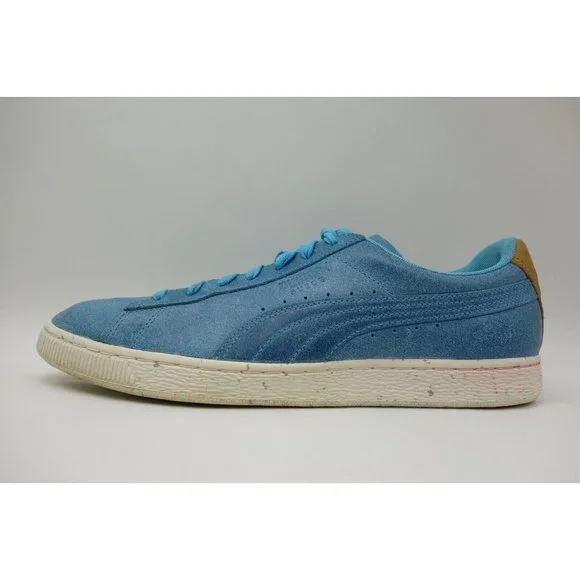Puma Suede Aqua Blue Leather Casual Lace Up Sneakers Shoes Men's 11 - Picture 6 of 11
